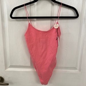 Forever 21 Pink Seamless Thong Bodysuit